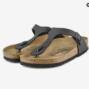 Birkenstock Gizeh Black Sandals - Size 37